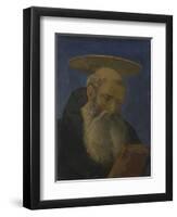 Head of a Tonsured, Bearded Saint (From Carnesecchi Tabernacl), C. 1440-Domenico Veneziano-Framed Giclee Print