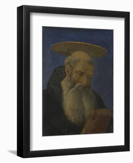 Head of a Tonsured, Bearded Saint (From Carnesecchi Tabernacl), C. 1440-Domenico Veneziano-Framed Giclee Print