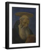 Head of a Tonsured, Bearded Saint (From Carnesecchi Tabernacl), C. 1440-Domenico Veneziano-Framed Giclee Print