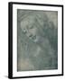 'Head of a Virgin', c15th century, (1932)-Leonardo Da Vinci-Framed Giclee Print