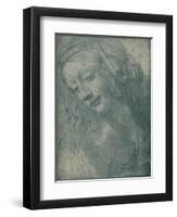 'Head of a Virgin', c15th century, (1932)-Leonardo Da Vinci-Framed Giclee Print