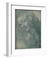 'Head of a Virgin', c15th century, (1932)-Leonardo Da Vinci-Framed Giclee Print