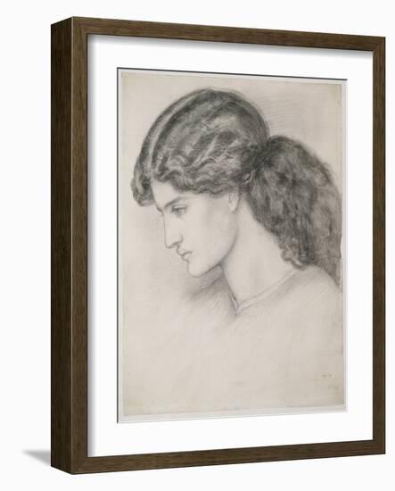 Head of a Woman, 1861-Dante Gabriel Rossetti-Framed Giclee Print