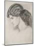 Head of a Woman, 1861-Dante Gabriel Rossetti-Mounted Giclee Print