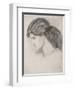 Head of a Woman, 1861-Dante Gabriel Rossetti-Framed Giclee Print