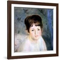 Head of a Woman, 1876-Pierre-Auguste Renoir-Framed Giclee Print