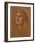 Head of a Woman, 1890-Edward Burne-Jones-Framed Giclee Print