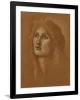 Head of a Woman, 1890-Edward Burne-Jones-Framed Giclee Print