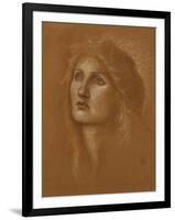 Head of a Woman, 1890-Edward Burne-Jones-Framed Giclee Print