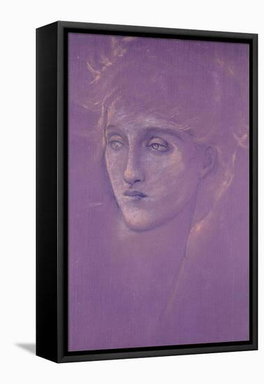 Head of a Woman, 1890s-Edward Burne-Jones-Framed Stretched Canvas