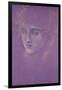 Head of a Woman, 1890s-Edward Burne-Jones-Framed Giclee Print