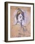 Head of a Woman, 1896-Henri de Toulouse-Lautrec-Framed Giclee Print