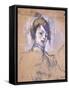 Head of a Woman, 1896-Henri de Toulouse-Lautrec-Framed Stretched Canvas