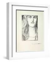 Head of a Woman, 1897-Fernand Khnopff-Framed Giclee Print