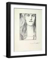 Head of a Woman, 1897-Fernand Khnopff-Framed Giclee Print