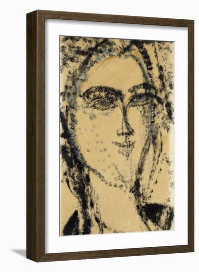 Head of a Woman, 1915-Amedeo Modigliani-Framed Giclee Print