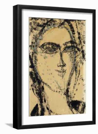 Head of a Woman, 1915-Amedeo Modigliani-Framed Giclee Print