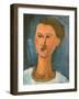 Head of a Woman, 1915-Amedeo Modigliani-Framed Giclee Print