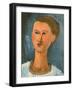 Head of a Woman, 1915-Amedeo Modigliani-Framed Giclee Print