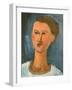 Head of a Woman, 1915-Amedeo Modigliani-Framed Giclee Print