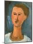 Head of a Woman, 1915-Amedeo Modigliani-Mounted Giclee Print