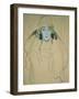 Head of a Woman, 1918-Gustav Klimt-Framed Giclee Print