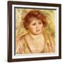 Head of a Woman, 1919-Pierre-Auguste Renoir-Framed Giclee Print