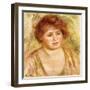 Head of a Woman, 1919-Pierre-Auguste Renoir-Framed Giclee Print