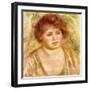 Head of a Woman, 1919-Pierre-Auguste Renoir-Framed Giclee Print