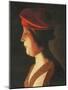 Head of a woman; a fragment-Georges De La Tour-Mounted Giclee Print