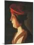 Head of a woman; a fragment-Georges De La Tour-Mounted Giclee Print