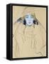 Head of a Woman by Gustav Klimt-null-Framed Stretched Canvas