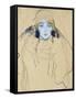 Head of a Woman by Gustav Klimt-null-Framed Stretched Canvas