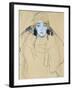 Head of a Woman by Gustav Klimt-null-Framed Photographic Print