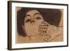 Head of a Woman, C.1907-8-Egon Schiele-Framed Giclee Print