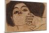 Head of a Woman, C.1907-8-Egon Schiele-Mounted Giclee Print