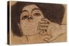 Head of a Woman, C.1907-8-Egon Schiele-Stretched Canvas