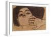 Head of a Woman, C.1907-8-Egon Schiele-Framed Giclee Print