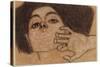 Head of a Woman, C.1907-8-Egon Schiele-Stretched Canvas