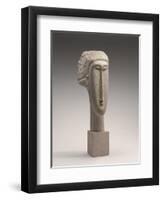 Head of a Woman, C.1910-1911-Amedeo Modigliani-Framed Giclee Print