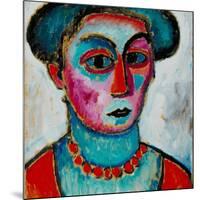 Head of a Woman, c.1912-Alexej Von Jawlensky-Mounted Giclee Print