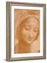 'Head of a Woman', c15th century, (1932)-Leonardo Da Vinci-Framed Giclee Print