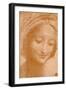 'Head of a Woman', c15th century, (1932)-Leonardo Da Vinci-Framed Giclee Print