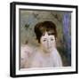 Head of a Woman, C1876-Pierre-Auguste Renoir-Framed Giclee Print