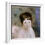 Head of a Woman, C1876-Pierre-Auguste Renoir-Framed Giclee Print