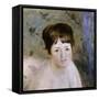 Head of a Woman, C1876-Pierre-Auguste Renoir-Framed Stretched Canvas