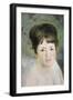 Head of a Woman, C1876-Pierre-Auguste Renoir-Framed Giclee Print