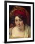 Head of a Woman in a Turban, Ca 1820-Anne-Louis Girodet de Roussy-Trioson-Framed Giclee Print