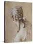 Head of a Woman Seen from Behind, circa 1740-Francois Boucher-Stretched Canvas