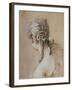 Head of a Woman Seen from Behind, circa 1740-Francois Boucher-Framed Giclee Print